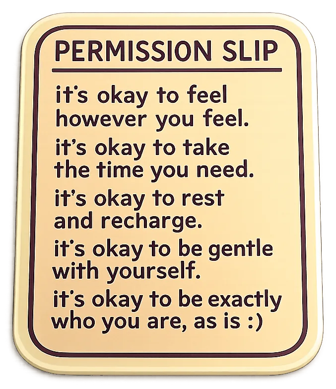 Permission Slip sticker