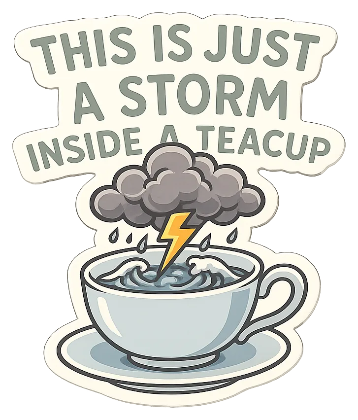 Storm in a Teacup sticker